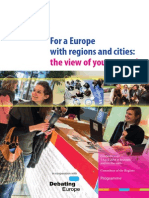 Regions and Cities Shape Europe's Future