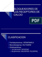 Bloqueadores de Los Receptores de Calcio