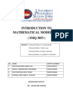 Introduction To Mathematical Modelling