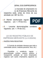 Registro e Escrituracao