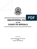 2009 Internal Rules of the Court of Appeals