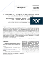 Talanta Volume 60 Issue 6 2003 [Doi 10.1016_s0039-9140(03)00232-7] Kapil Amarnath; Venkataraman Amarnath; Kalyani Amarnath; Holly L -- A Specific HPLC-UV Method for the Determination of Cysteine and Rela