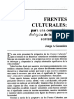 Frentes Culturales - para Una Comprensión Dialógica - González