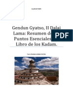 Gendun Gyatso Resumen de Los Puntos Esenciales Del Libro de Los Kadam.