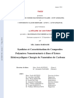 Bardash L. Synthèse Et Caractérisation de Composites Polymères Nanostructurés À Base D'esters