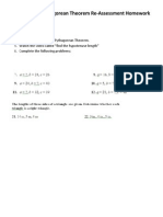 LT 10.4 Apply Pythagorean Theorem Re-Assessment Homework