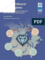 Fraser Institute: Divergent Mineral Rights Regimes A Natural Experiment in Canada and The United States Yields Lessons