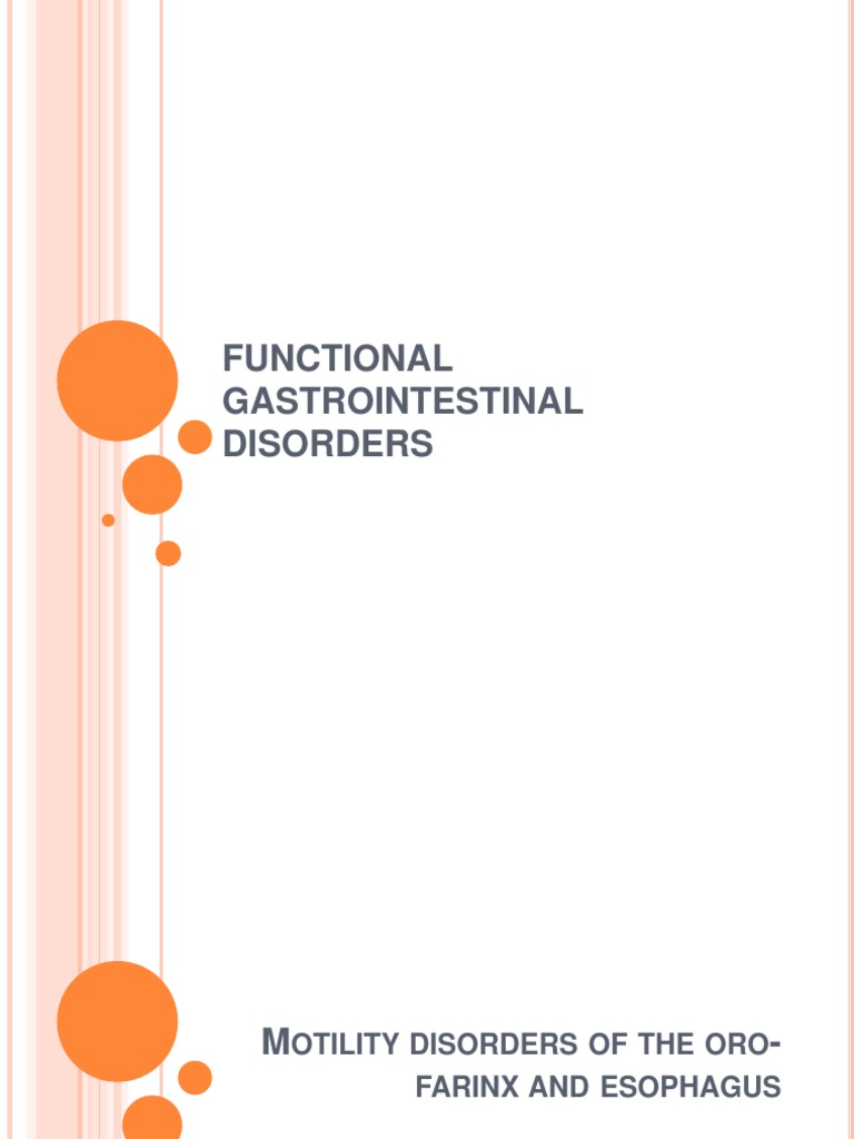 Oro-Pharyngeal and Esophageal Dysphagia | PDF | Irritable Bowel ...