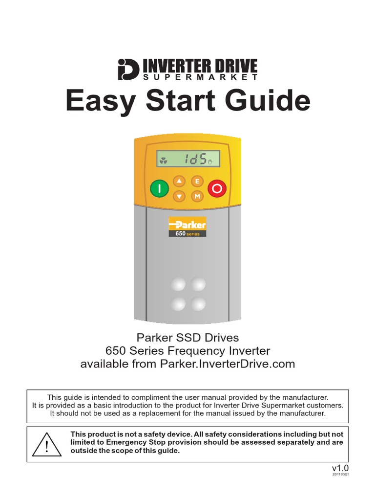 parker 650 drive manual Parker ssd 650g 0. 37kw 400v 3ph ac inverter drive, no keypad.