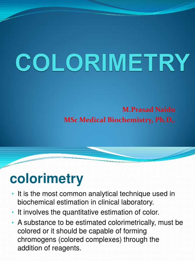 colorimetry Optical Filter Light