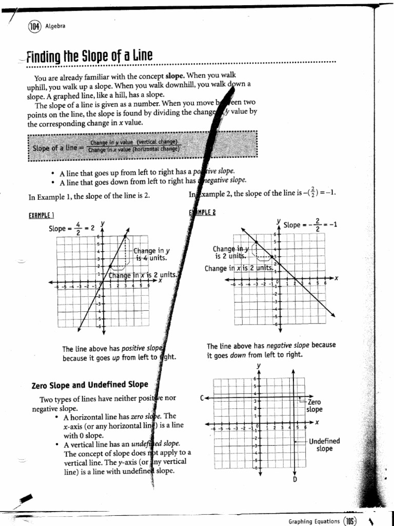 unit 4 homework 1 slope