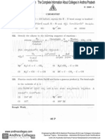 Eamcet 2009 Engineering Chemistry Paper