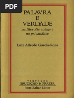 GARCIA-ROZA - Palavra e Verdade