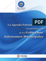 La Agenda Patriótica 2025 y la participación de los Gobiernos Autónomos Municipales