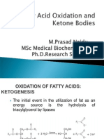 Fatty Acid Oxidation & Ketone Bodies