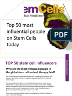 Top 50 Global Stem Cell Influencers