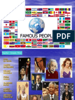 Famous People: Teacher: Gonzalo Pérez