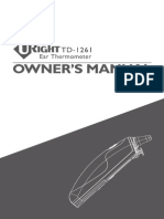 U-RIGHT - TD-1261BDF - Owner's Manual - 311-1261000-016