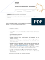 6° Basico PRUEBA DE DIAGNÓSTICO Tecno