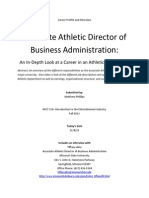 associate athletic director of business administration