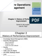 Healthcare Operations Management: Chapter 2. History of Performance Improvement