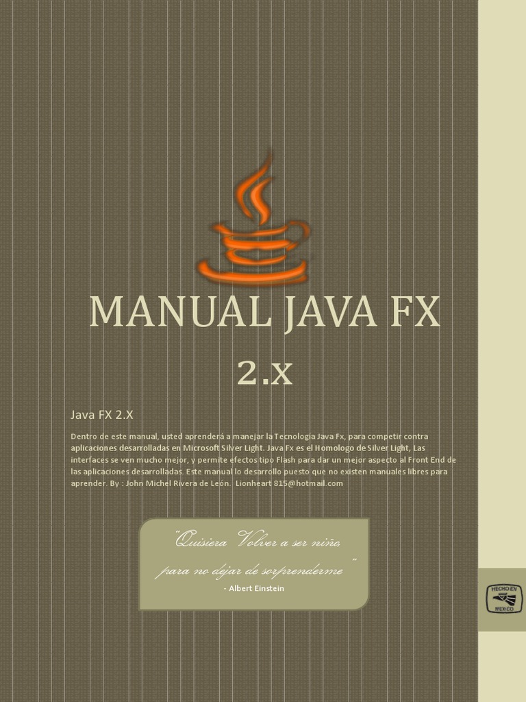 JavaFX Manual | PDF | Páginas del servidor Java | Bases de datos