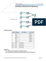 9.3.1.4 Packet Tracer - Implementing A Subnetted IPv6 Addressing Scheme Instructions