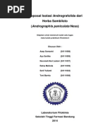 Download Andrografolida dari Herba Sambiloto by Nuroniah Nuri Lestari SN216212015 doc pdf