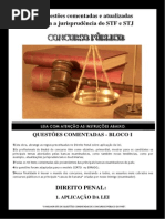 QUESTÕES COMENTADAS APLICABILIDADE DA LEI