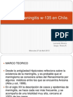 Brote de Meningitis W-135 en Chile