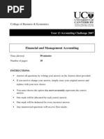 Bsec Accounting Challenge 2007