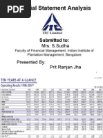Download Ratio Analysis Itc by Prit Ranjan Jha SN2162311 doc pdf