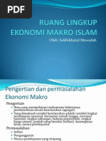 Ruang Lingkup Ekonomi Makro Islam