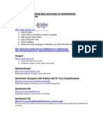 Sentiment Analysis Tools