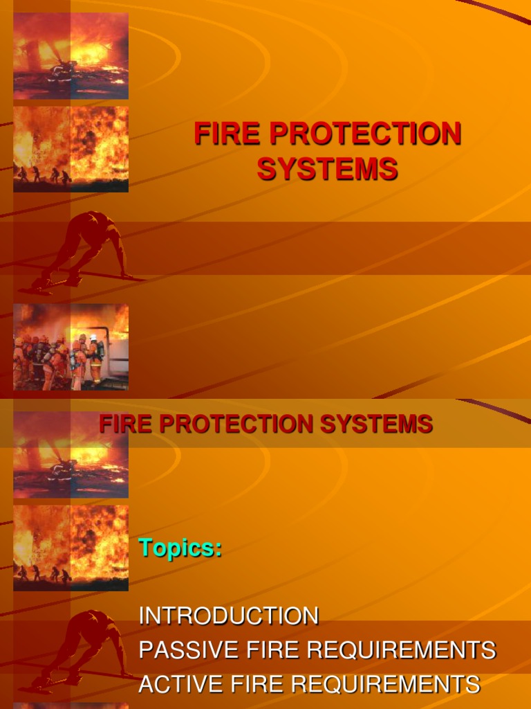 Overview of Fire Protection Systems | PDF | Fire Sprinkler System | Stairs