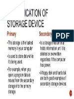 Classification of Storage Device