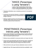 PENETRANCE Expressivity