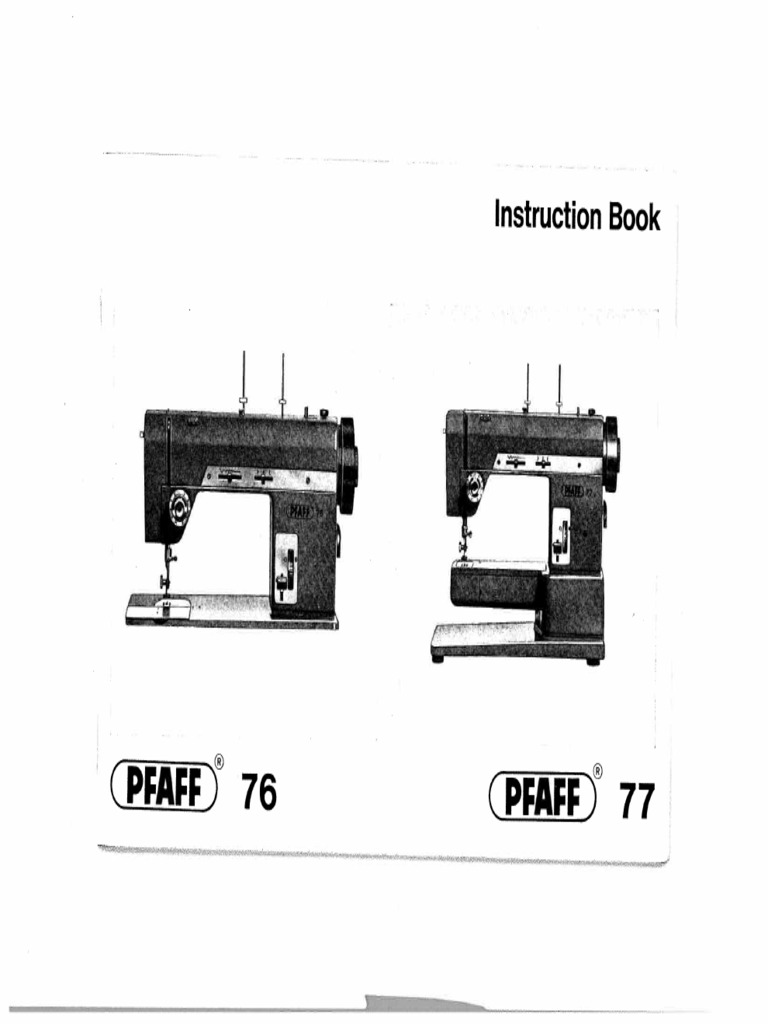 Pfaff 76-77 Manual | PDF | Seam (Sewing) | Sewing