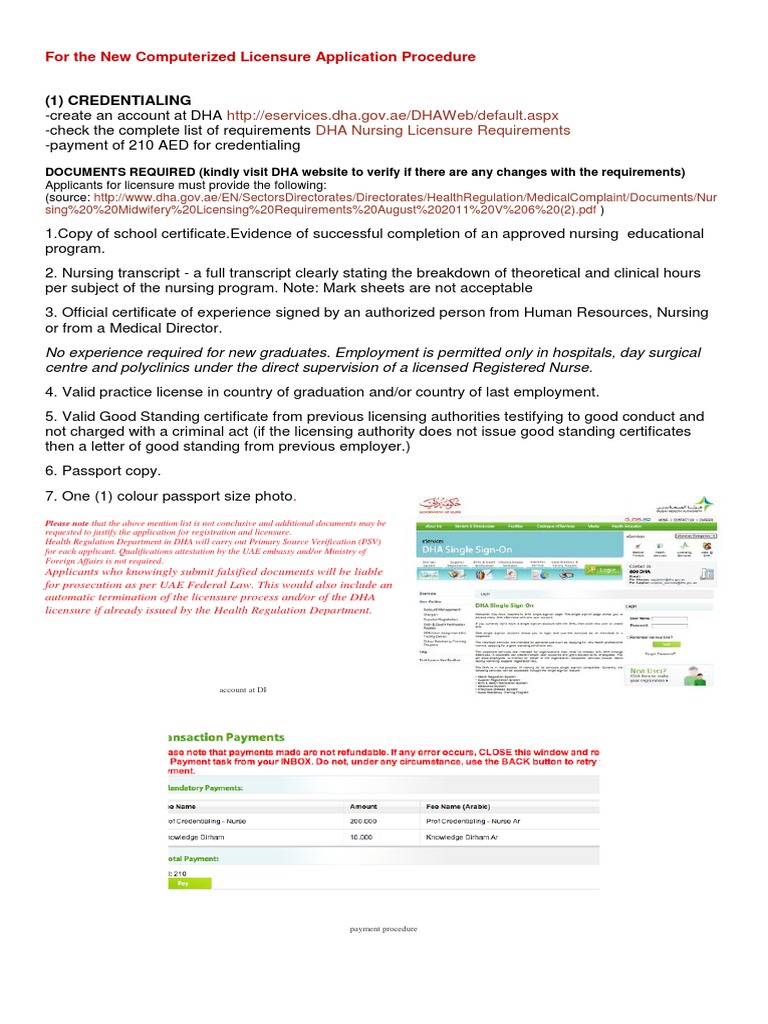 DHA EXAM Licensure Nursing
