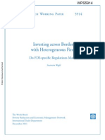 World Bank Policy Paper Investing Across Borders by Swarnim Wagle