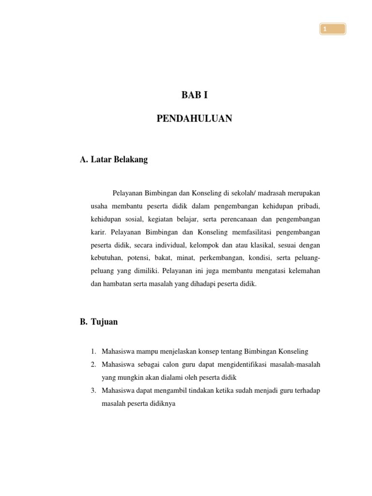 Makalah Kelompok 9 Hakikat Bimbingan Konseling
