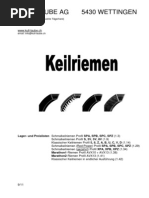 Keilriemen für Riementrieb OPTIBELT AVX 10 x 1350