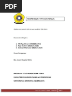 Download Makalah Kelompok 1 Teori Relativitas Khusus I by Abhie Furqon Sunrise SN216281663 doc pdf