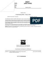 prEN 10138-2：2000 Prestressing steels  Part 2：WIRE