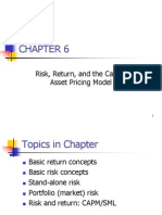 2nd Session - Chapter 6 - Risk, Return, and The Capital Asset Pricing Model