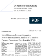Use of Pressure, p Squared or Chi in Reservoir Gas