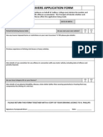 Mini Bus - Drivers Application Form: Please Return This Form Together With A Copy of Your Driving Licence To K. Phillips