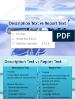 Descriptive Text and Report Text