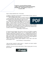 subiecte MUREŞ
OLIMPIADA DE LIMBĂ, COMUNICARE ŞI LITERATURĂ ROMÂNĂ
“IONEL TEODOREANU”, FAZA ZONALĂ, CLASA a V-a
- decembrie, 2009-