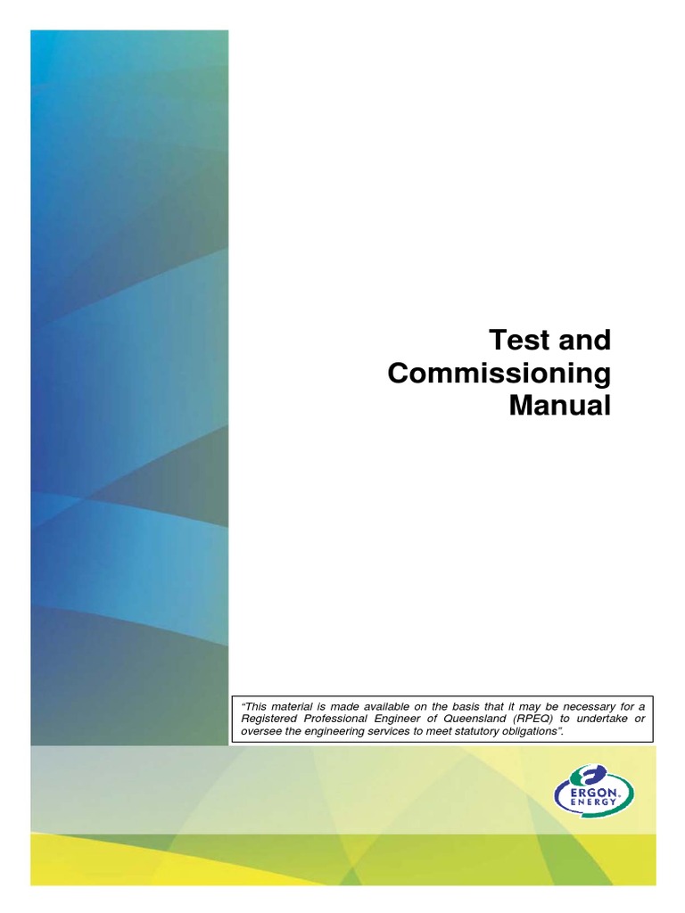 Test and Commissioning Manual Overview | PDF | Project Management ...